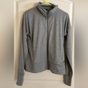 Mondetta Light Gray Zip-Up Jacket